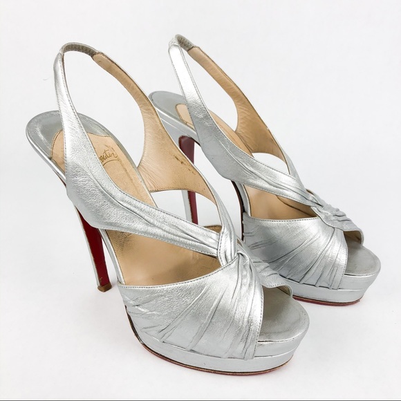 Christian Louboutin | Platform Slingback Heels - Picture 2 of 8
